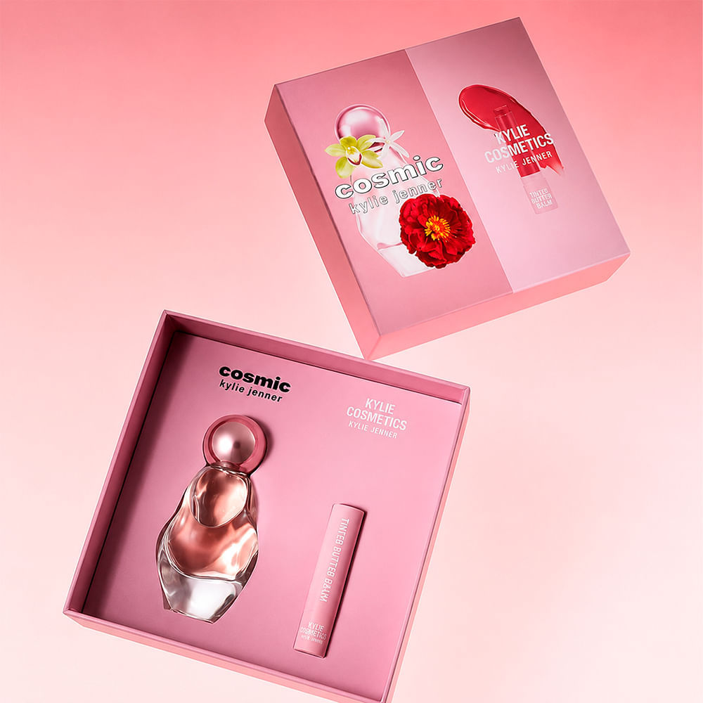 Kit Kylie Jenner Cosmic Feminino Perfume Eau de Parfum 50ml + Tinted Butter Balm 2,4g