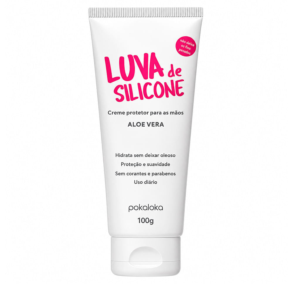 Creme Para As Mãos Luva De Silicone Aloe Vera Pokoloka 100g