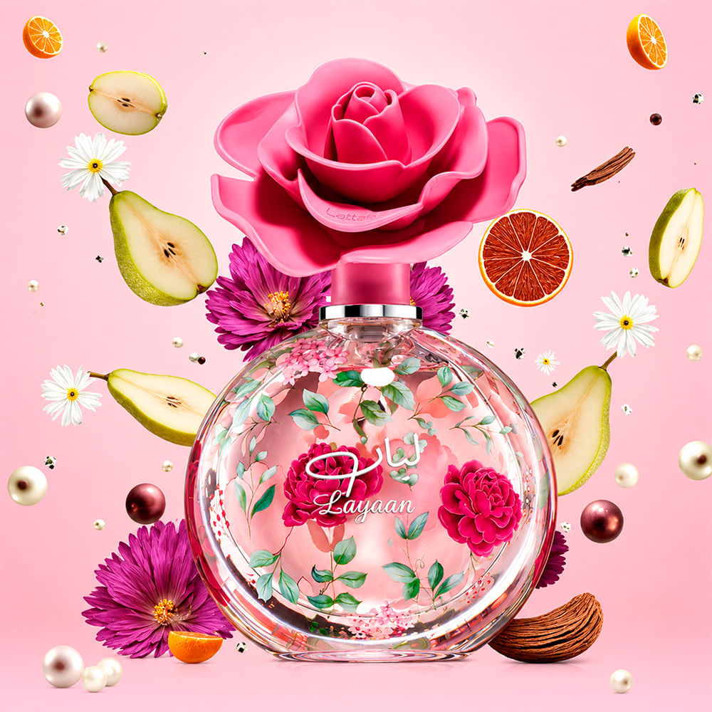 Perfume Árabe Feminino Layaan Eau de Parfum Lattafa 75ml