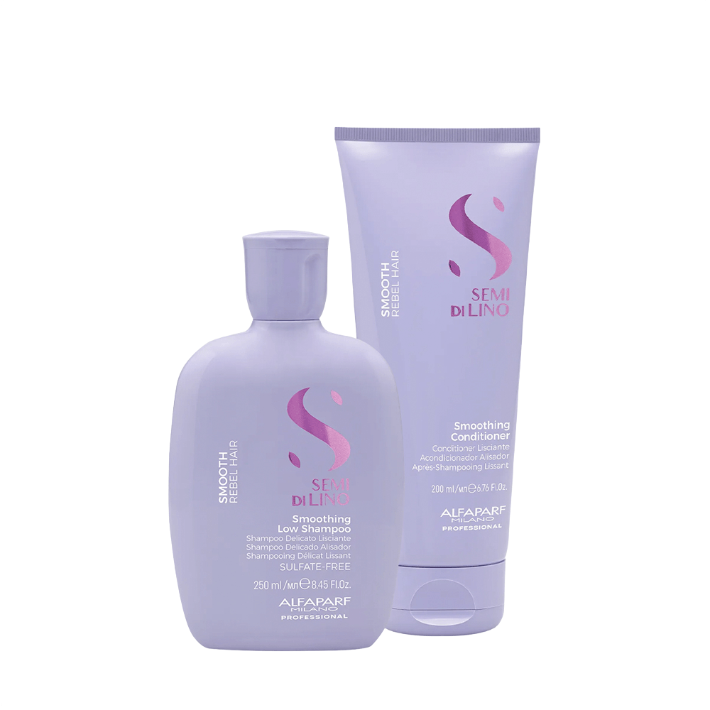 Kit Semi di Lino Smooth Alfaparf Shampoo 250ml + Condicionador 200ml