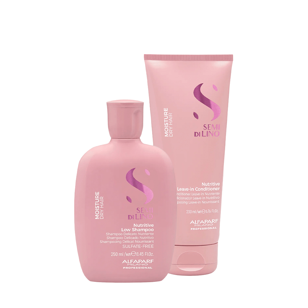 Kit Semi di Lino Moisture Nutritive Alfaparf Shampoo 250ml + Leave-in 200ml