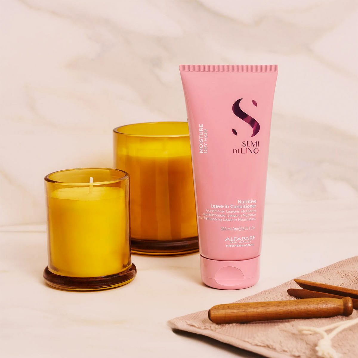 Kit Semi di Lino Moisture Nutritive Alfaparf Shampoo 250ml + Leave-in 200ml