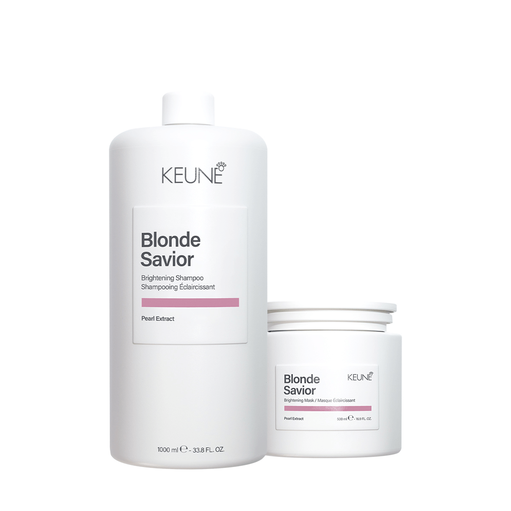 Kit Blonde Savior Keune Shampoo 1l + Máscara 500ml