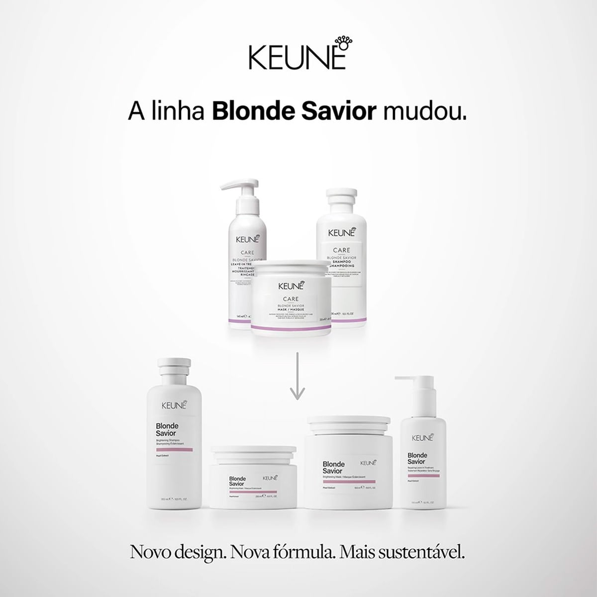 Kit Blonde Savior Keune Shampoo 1L + Máscara 500ml