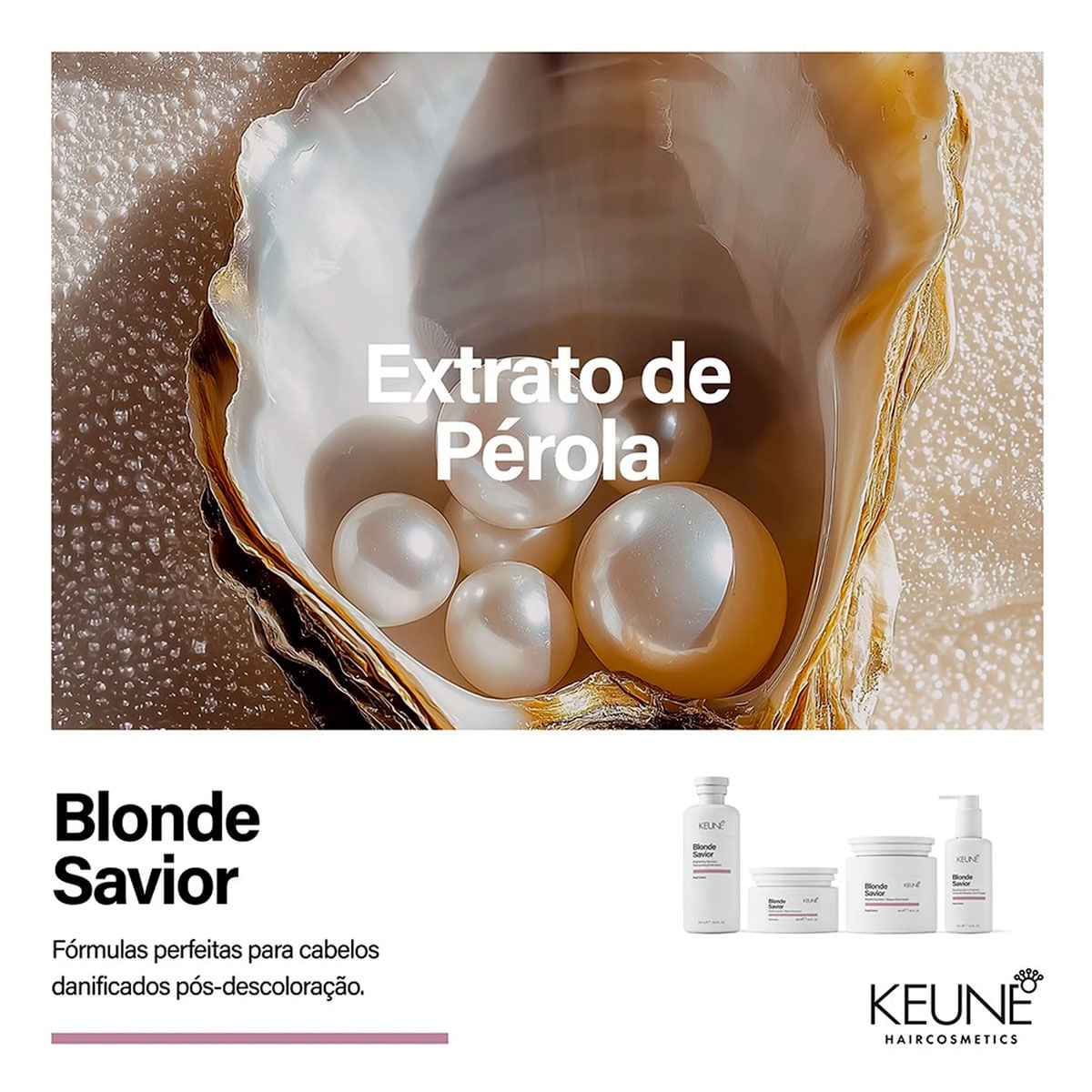 Kit Blonde Savior Keune Shampoo 1L + Máscara 500ml