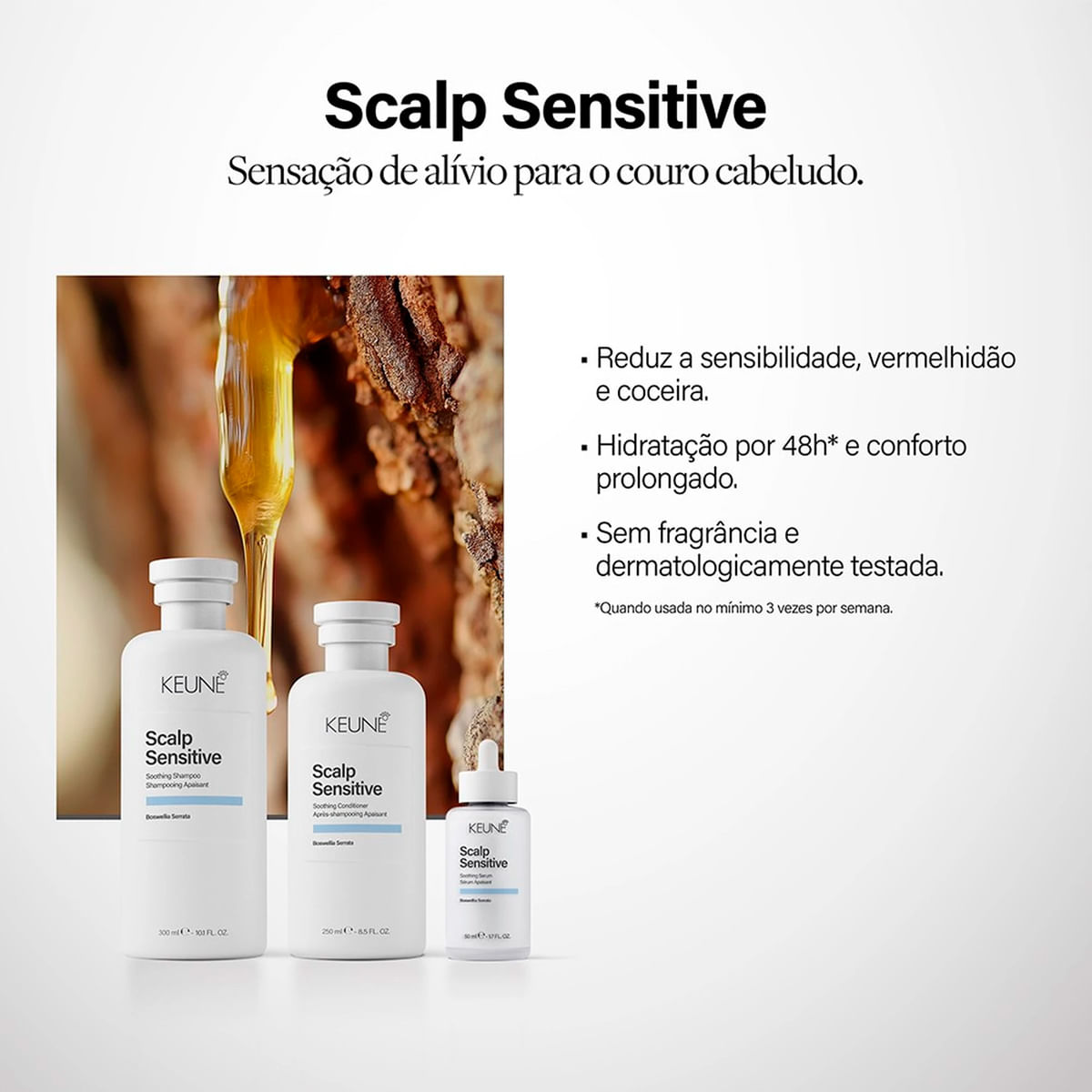 Kit Scalp Sensitive Keune Shampoo 250ml + Condicionador 300ml