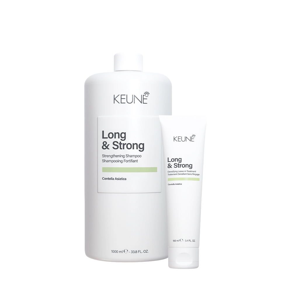 Kit Long & Strong Keune Shampoo 1l + Leave-in 100ml
