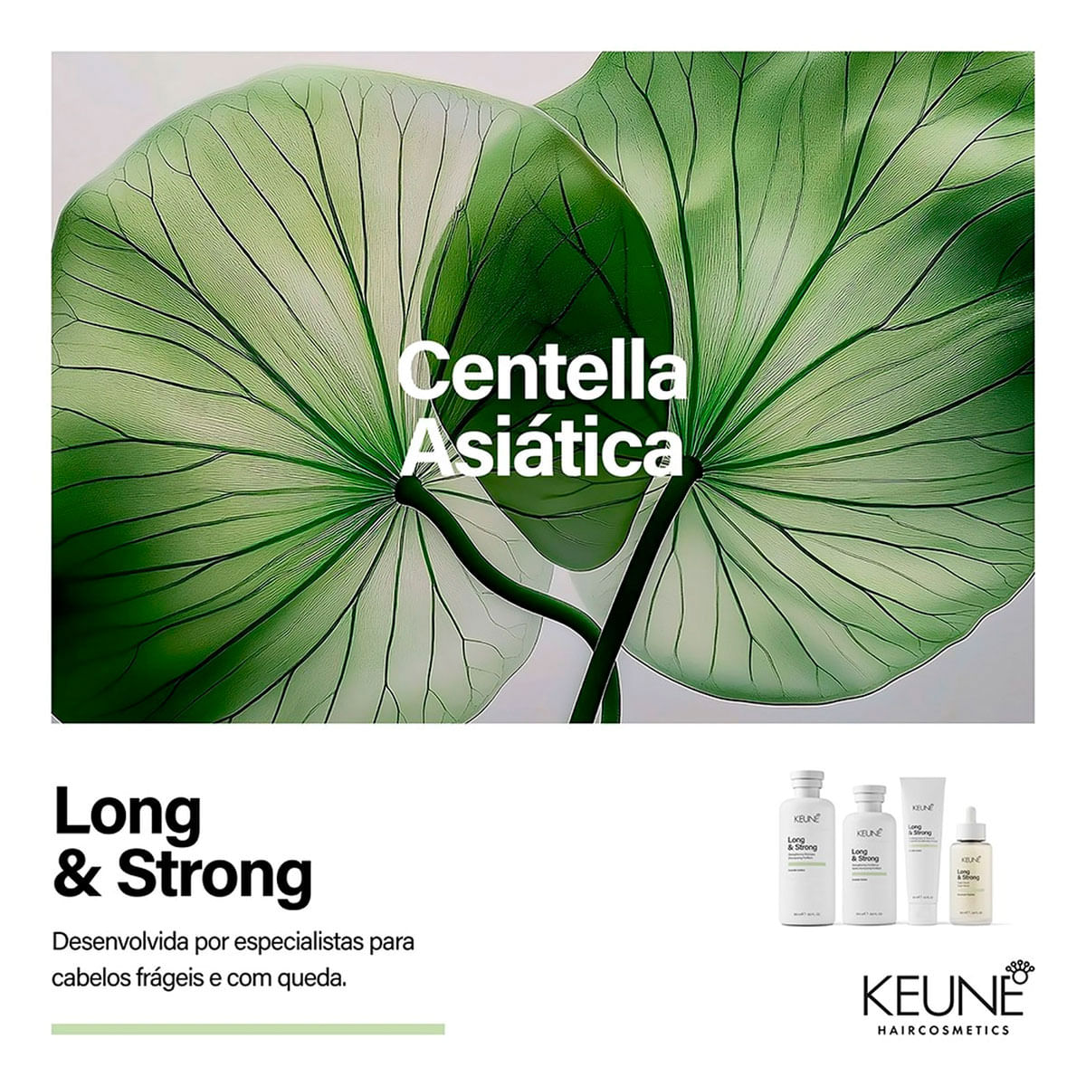 Kit Long & Strong Keune Shampoo 300ml + Leave-in 100ml