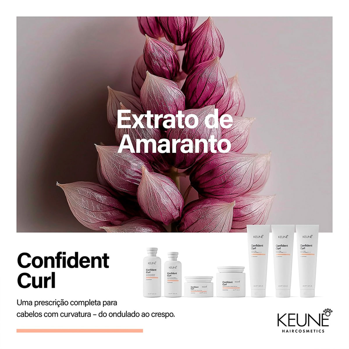 Kit Confident Curl Keune Shampoo 300ml + Condicionador 250ml