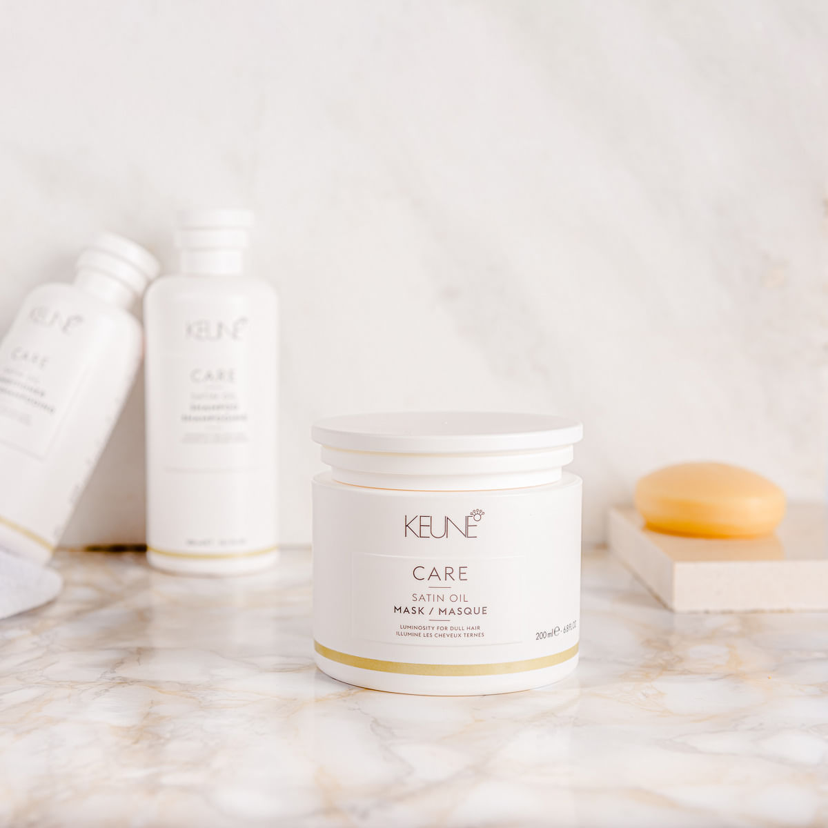Kit Care Satin Keune Máscara Intensiva 200ml + Creme Finalizador 95ml