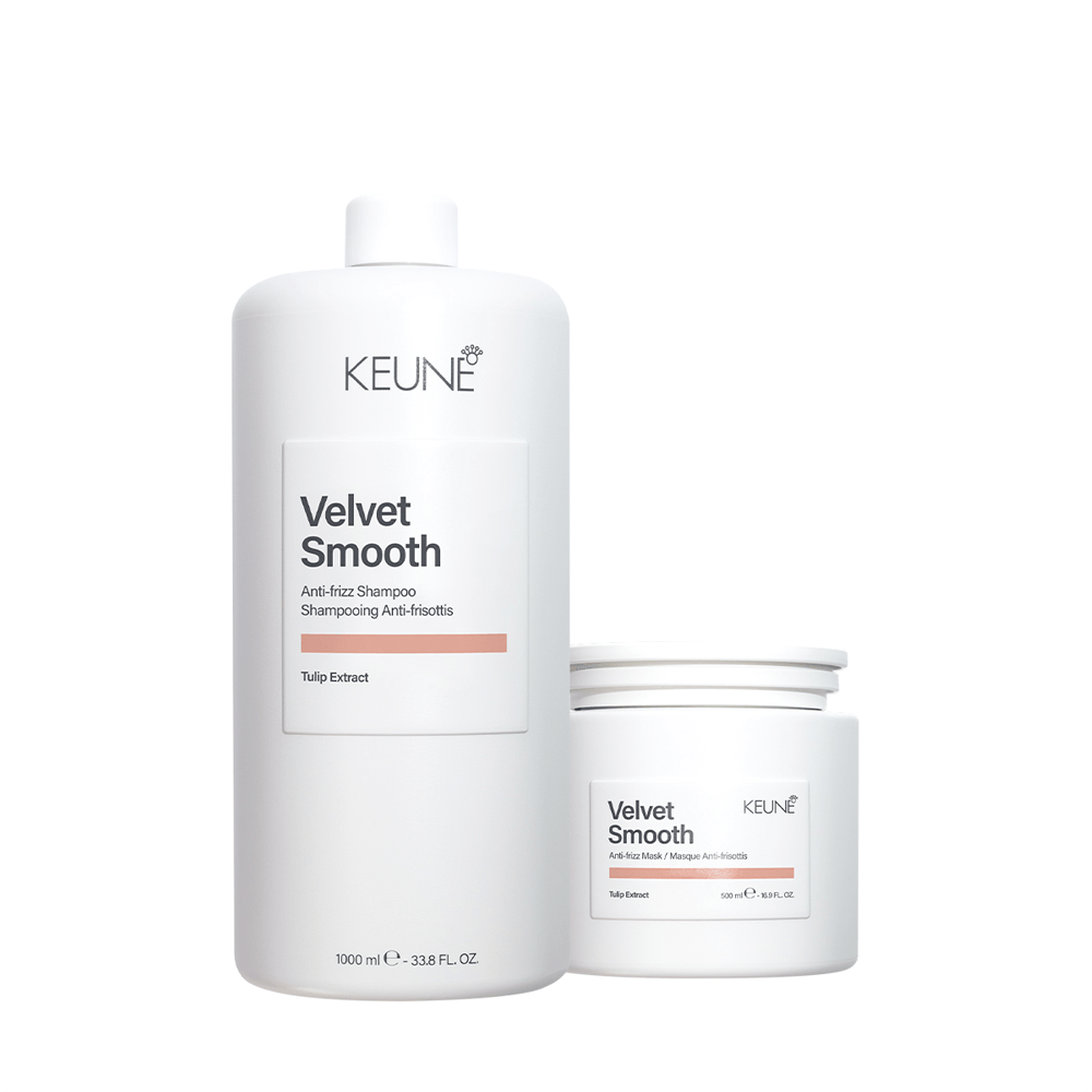 Kit Velvet Smooth Keune Shampoo 1l + Máscara 500ml