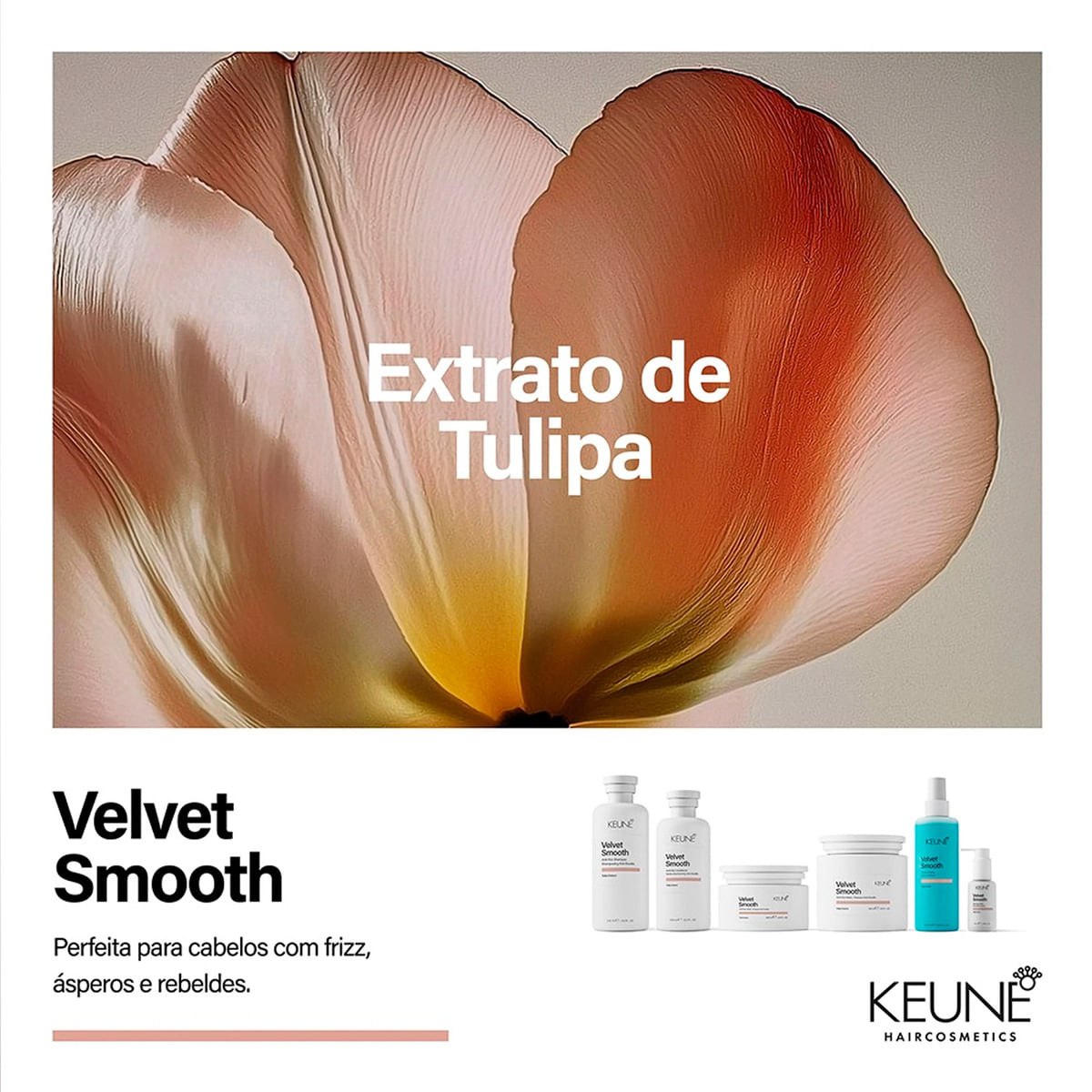 Kit Velvet Smooth Keune Shampoo 1L + Máscara 500ml