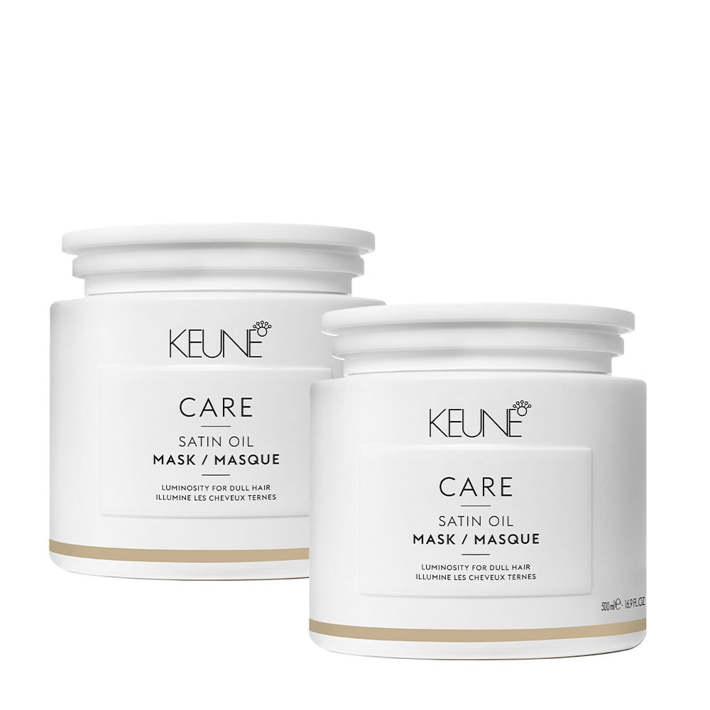 Máscara Capilar Care Satin Oil Keune 500ml 2 Unidades
