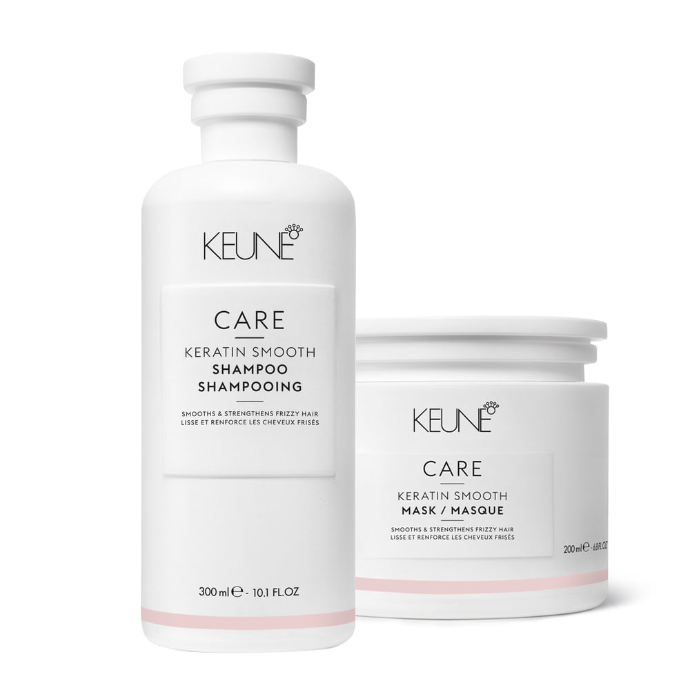 Kit Care Keratin Smooth Keune Shampoo 300ml + Máscara 200ml