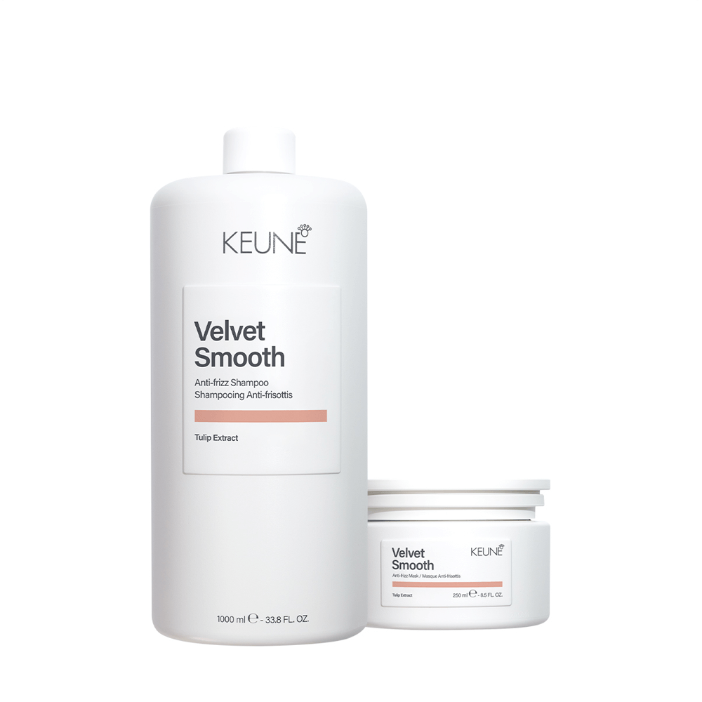 Kit Velvet Smooth Keune Shampoo 1l + Máscara 250ml