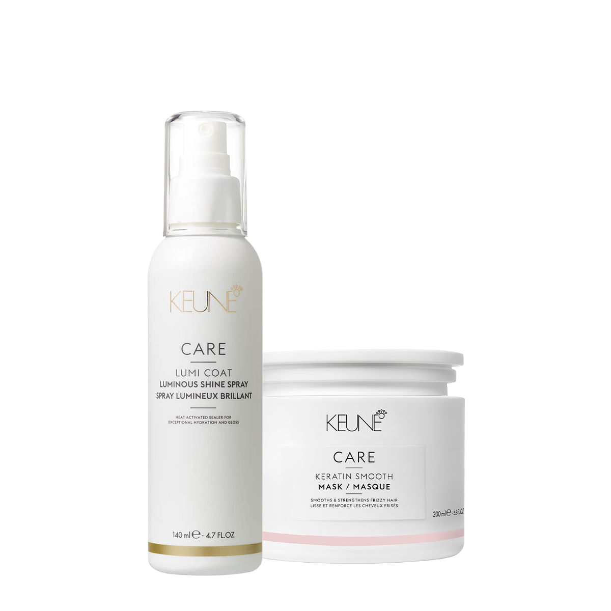 Kit Care Keratin Smooth Keune Máscara 200ml + Finalizador 140ml