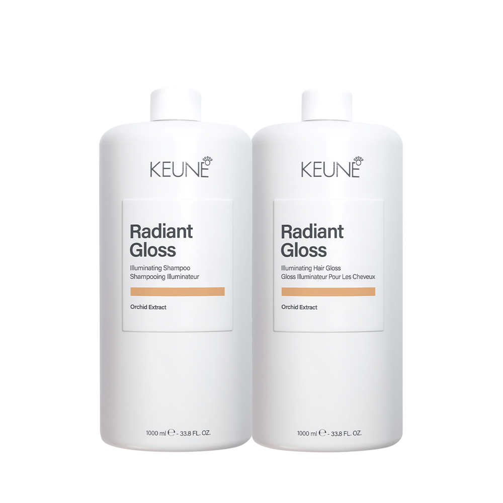 Kit Radiant Gloss Salon Keune Shampoo 1l + Condicionador 1l