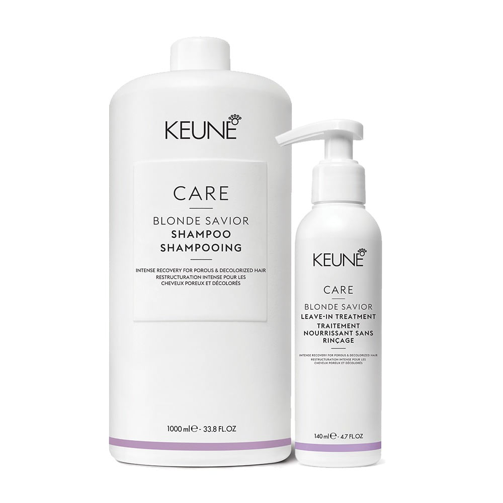 Kit Care Blonde Savior Keune Shampoo 1l + Máscara 200ml