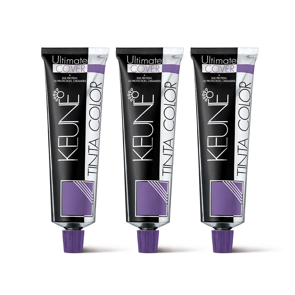 Kit Coloração Tinta Color Ultimate Cover Keune Tom 7.00 Loiro Médio 60ml 3 Unidades