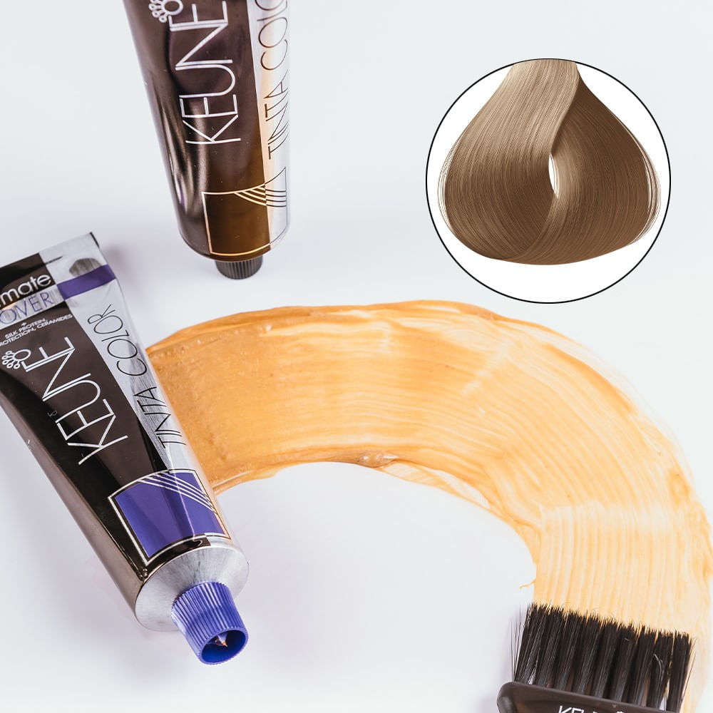 Kit Coloração Tinta Color Ultimate Cover Keune Tom 7.00 Loiro Médio 60ml 3 Unidades