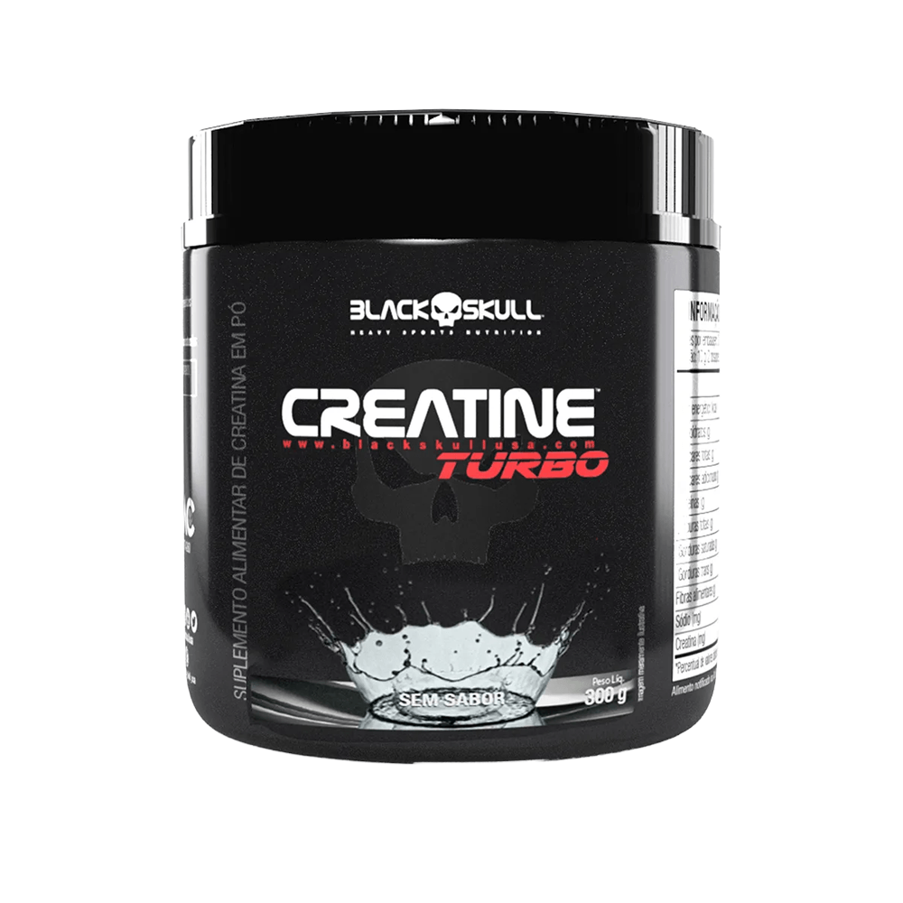Creatina Turbo Black Skull Sem Sabor 300g