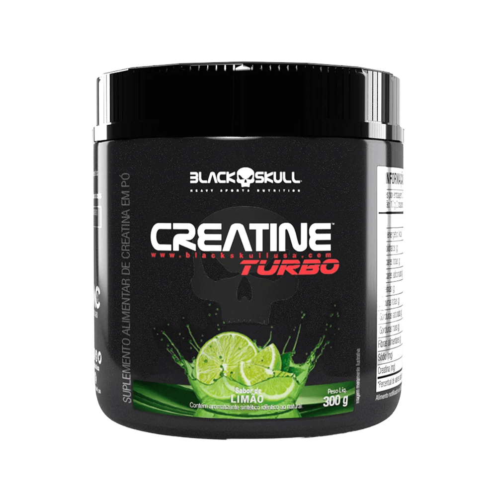 Creatina Turbo Black Skull Limão 300g