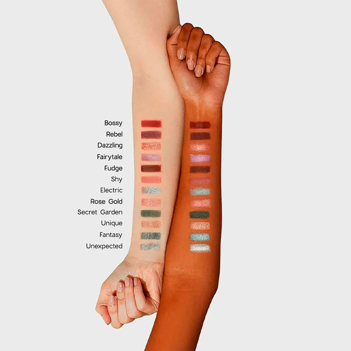 Kit 12 Shades Highlight Purple Edition Océane Paleta de Sombras + Paleta de Iluminador
