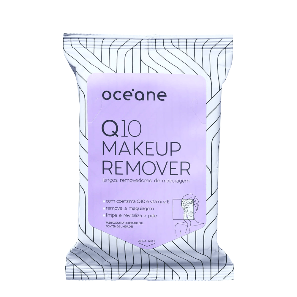 Lenço Demaquilante Q10 Makeup Océane 20 Unidades