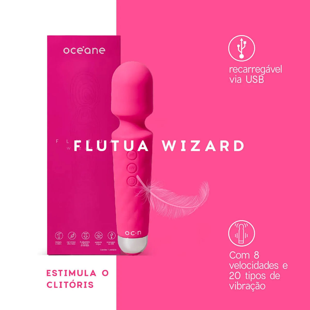 Kit Océane Massageador Flutua Orbit + Massageador Flutua Wizard