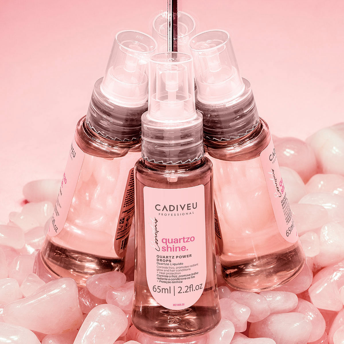 Kit Essentials Quartzo Shine Cadiveu Professional Shampoo 250ml + Condicionador 250ml + Óleo 65ml