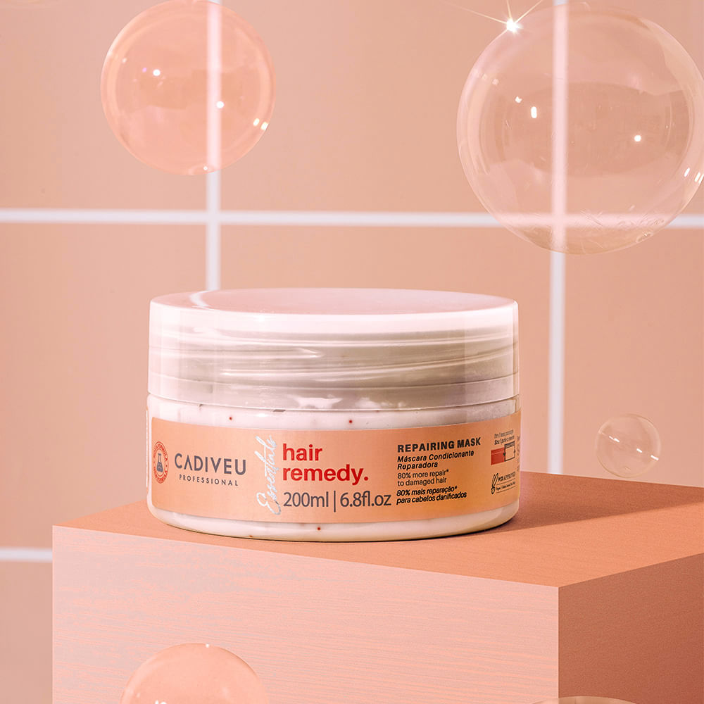 Kit Hair Remedy Cadiveu Shampoo 250ml + Condicionador 250ml + Máscara Reparadora 200ml + Óleo Capilar 65ml