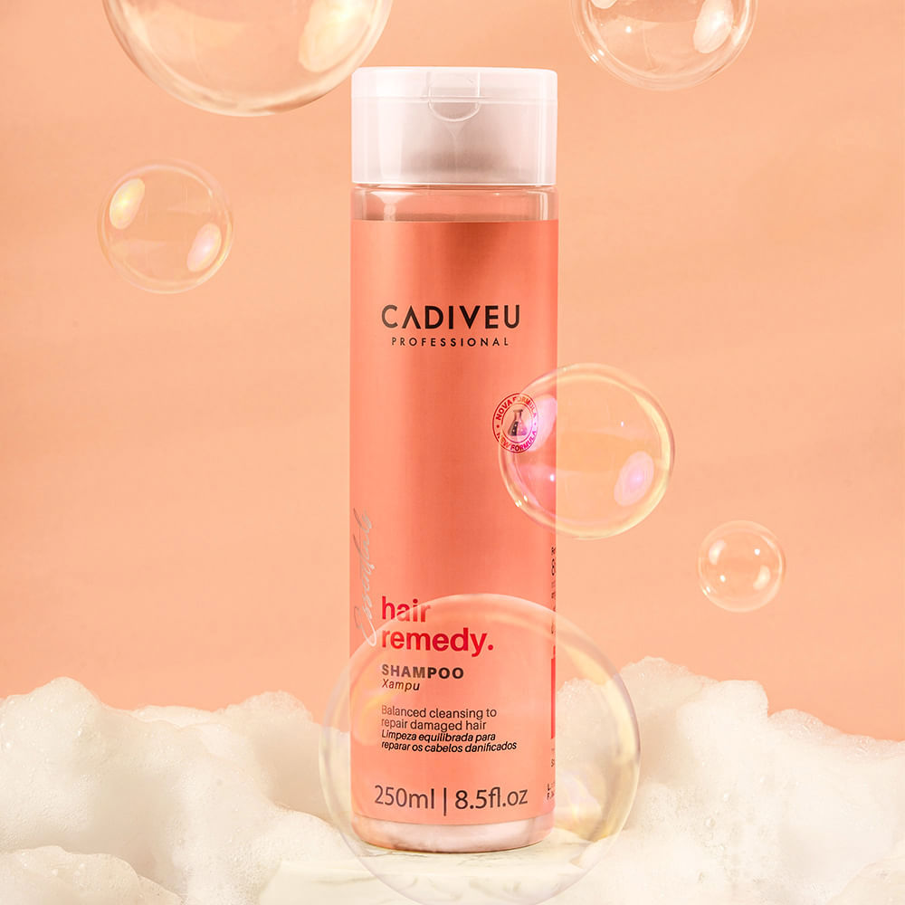 Kit Hair Remedy Cadiveu Shampoo 250ml + Óleo Capilar 65ml