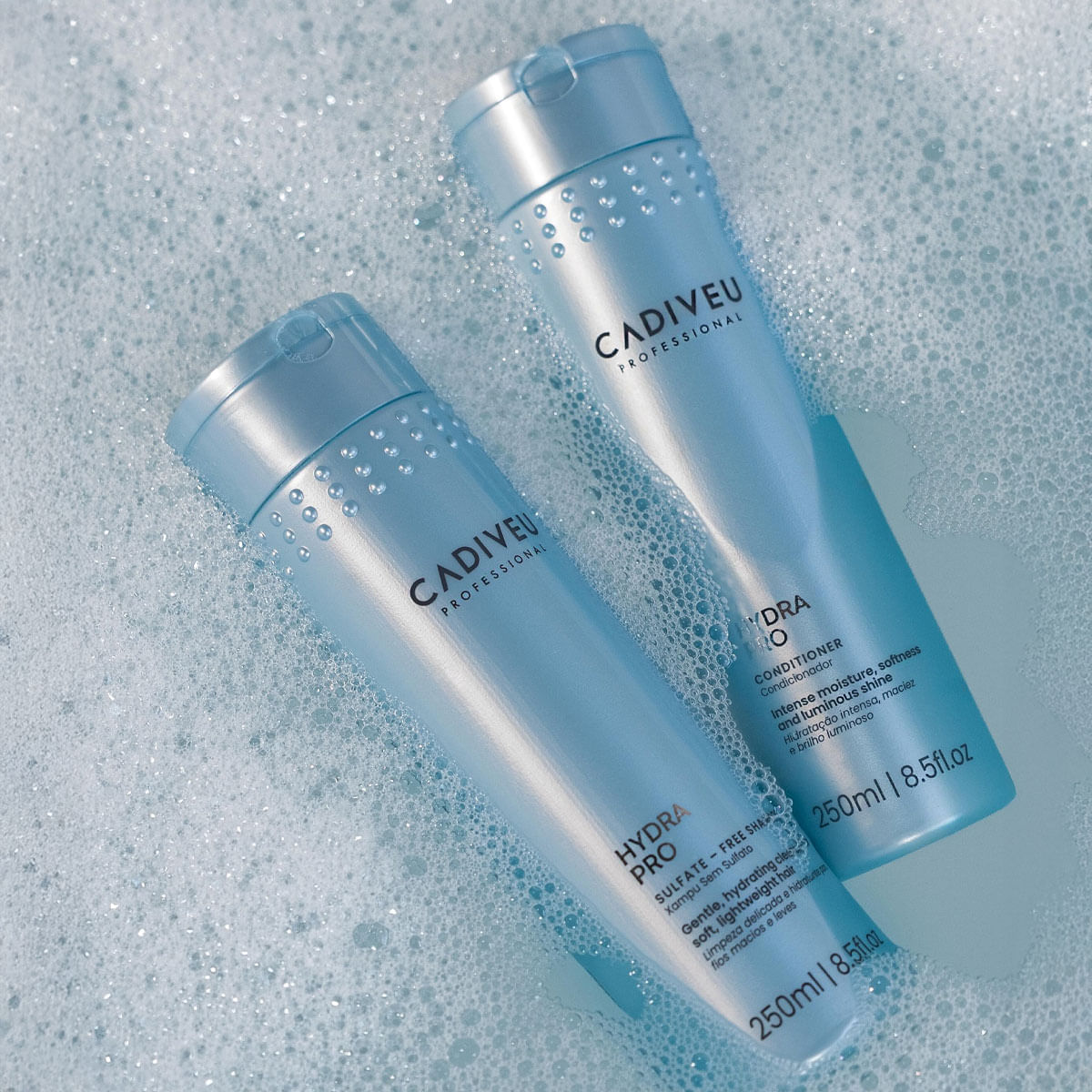 Kit Hydra Pro Cadiveu Professional Shampoo 250ml + Condicionador 250ml + Leave-in Condicionante 200ml