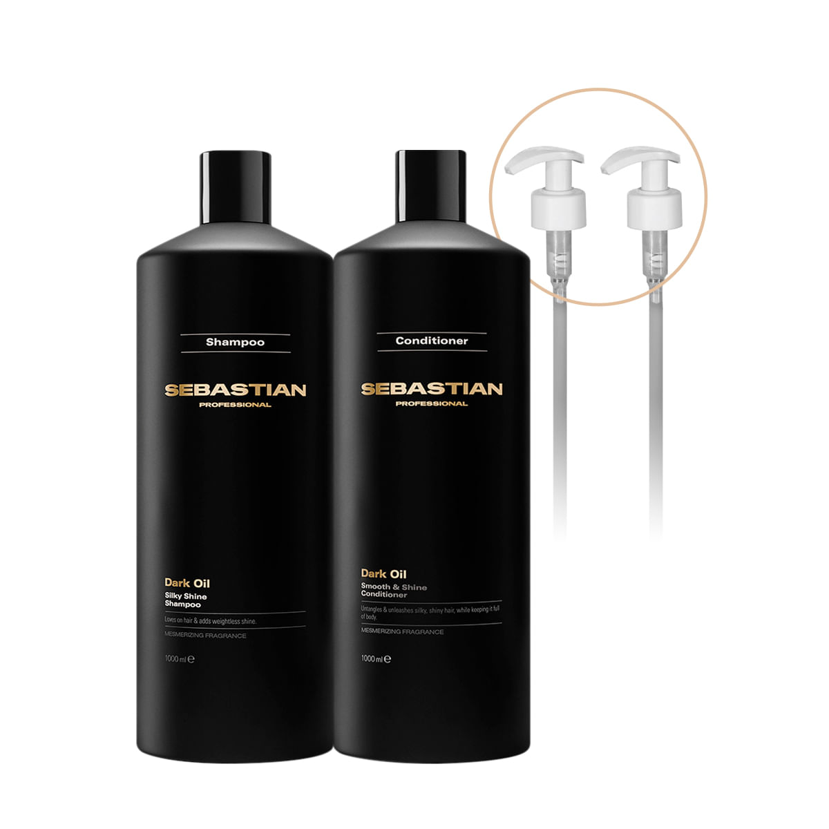 Kit Sebastian Professional Dark Oil - Leveza e Toque Sedoso (4 produtos)