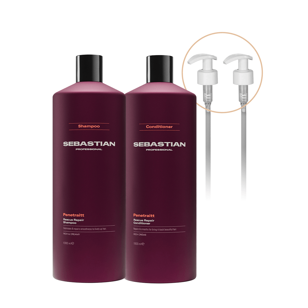 Kit Penetraitt Sebastian Professional Shampoo 1L + Condicionador 1L
