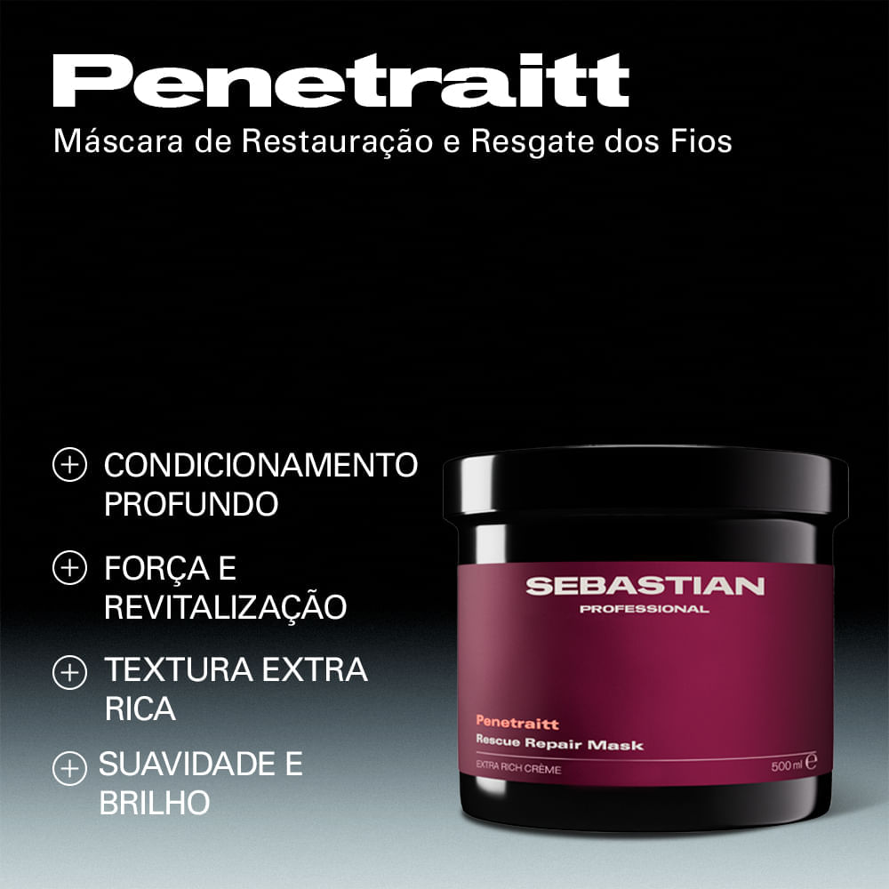 Máscara de Reconstrução Penetraitt Sebastian Professional 500ml