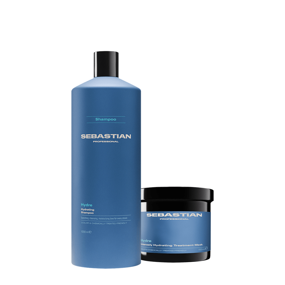 Kit Hydre Sebastian Professional Shampoo 1L + Máscara Capilar 500ml
