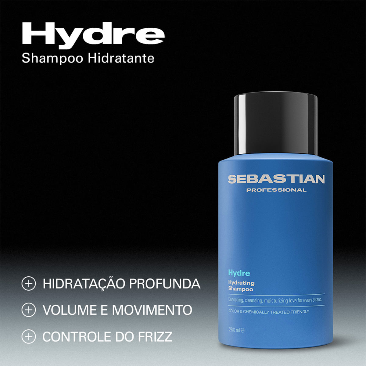 Kit Hydre Sebastian Professional Shampoo 280ml + Máscara Capilar 145ml