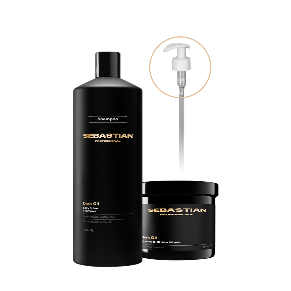 Kit Dark Oil Sebastian Professional Shampoo 1l + Máscara 500ml