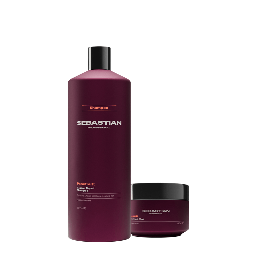 Kit Penetraitt Sebastian Professional Shampoo 1l + Máscara Capilar 145ml