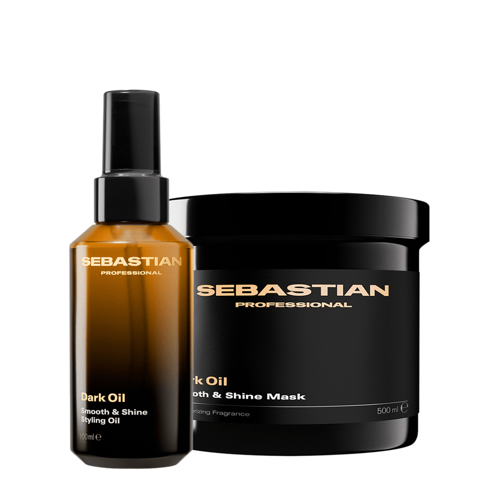 Kit Dark Oil Sebastian Professional Máscara Capilar 500ml + Óleo Capilar 100ml