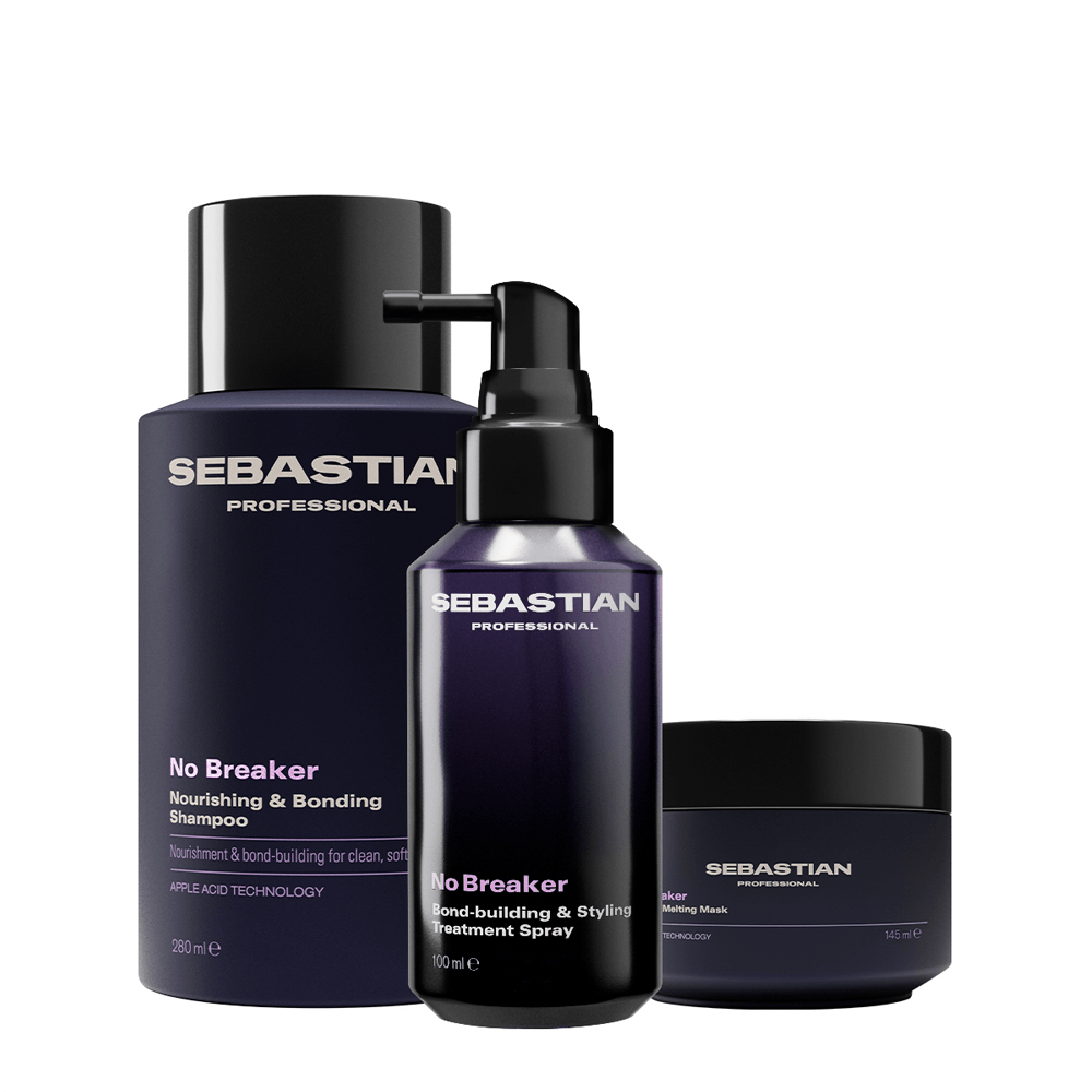 Kit No Breaker Sebastian Professional Shampoo 280ml + Máscara Capilar 145ml + Leave-in 100ml