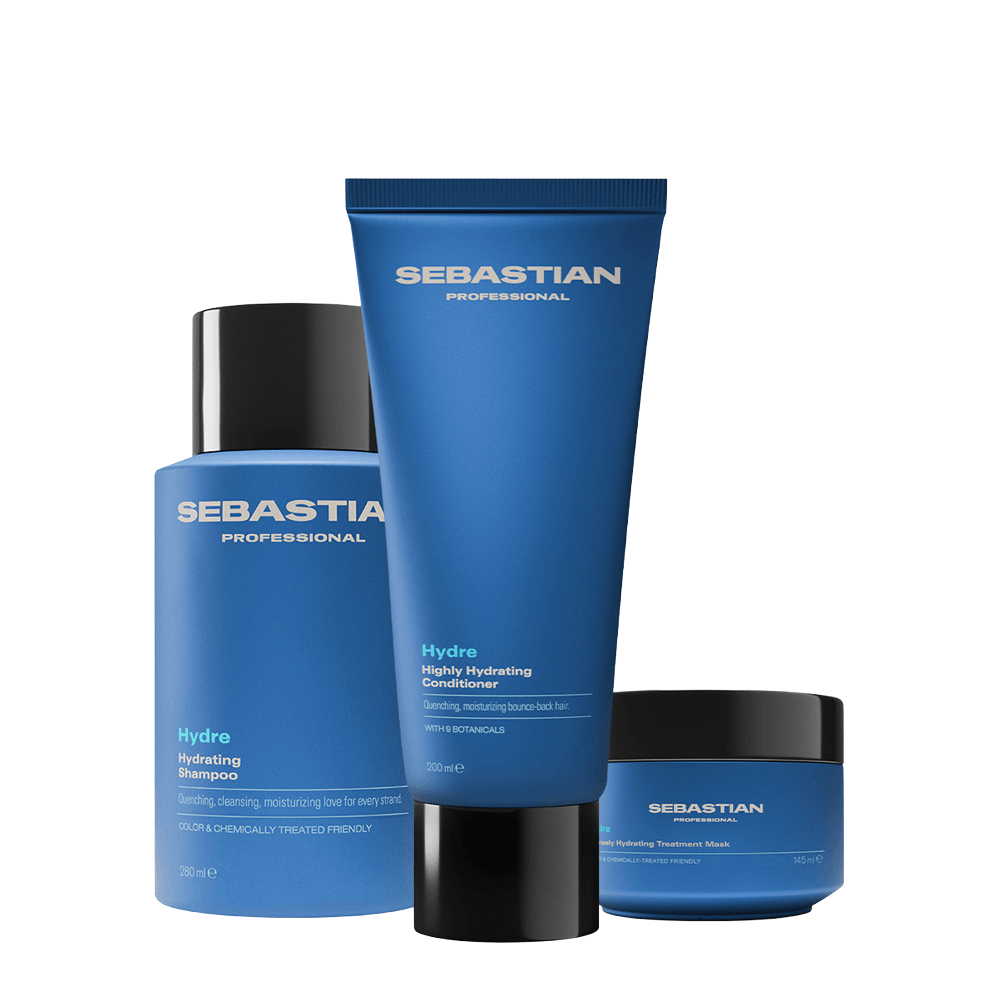 Kit Hydre Sebastian Professional Shampoo 280ml + Condicionador 200ml + Máscara Capilar 145ml