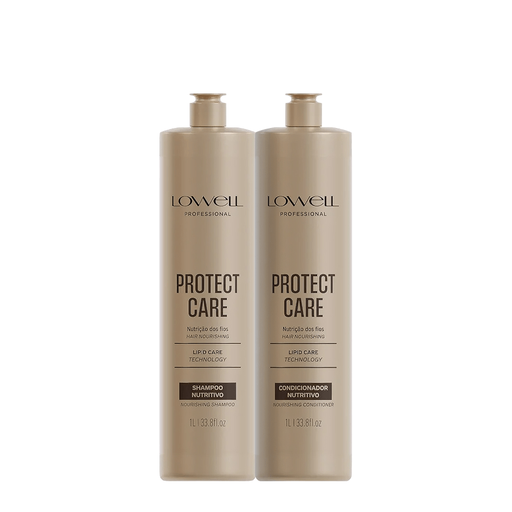 Kit Protect Care Lowell Shampoo Nutritivo 1L + Condicionador Nutritivo 1L