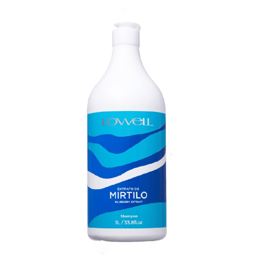 Kit Extrato de Mirtilo Lowell Shampoo 1L + Condicionador 1L + Regenerador de Pontas 100ml