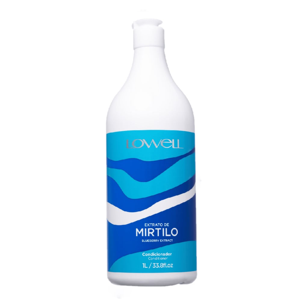 Kit Extrato de Mirtilo Lowell Shampoo 1L + Condicionador 1L + Regenerador de Pontas 100ml