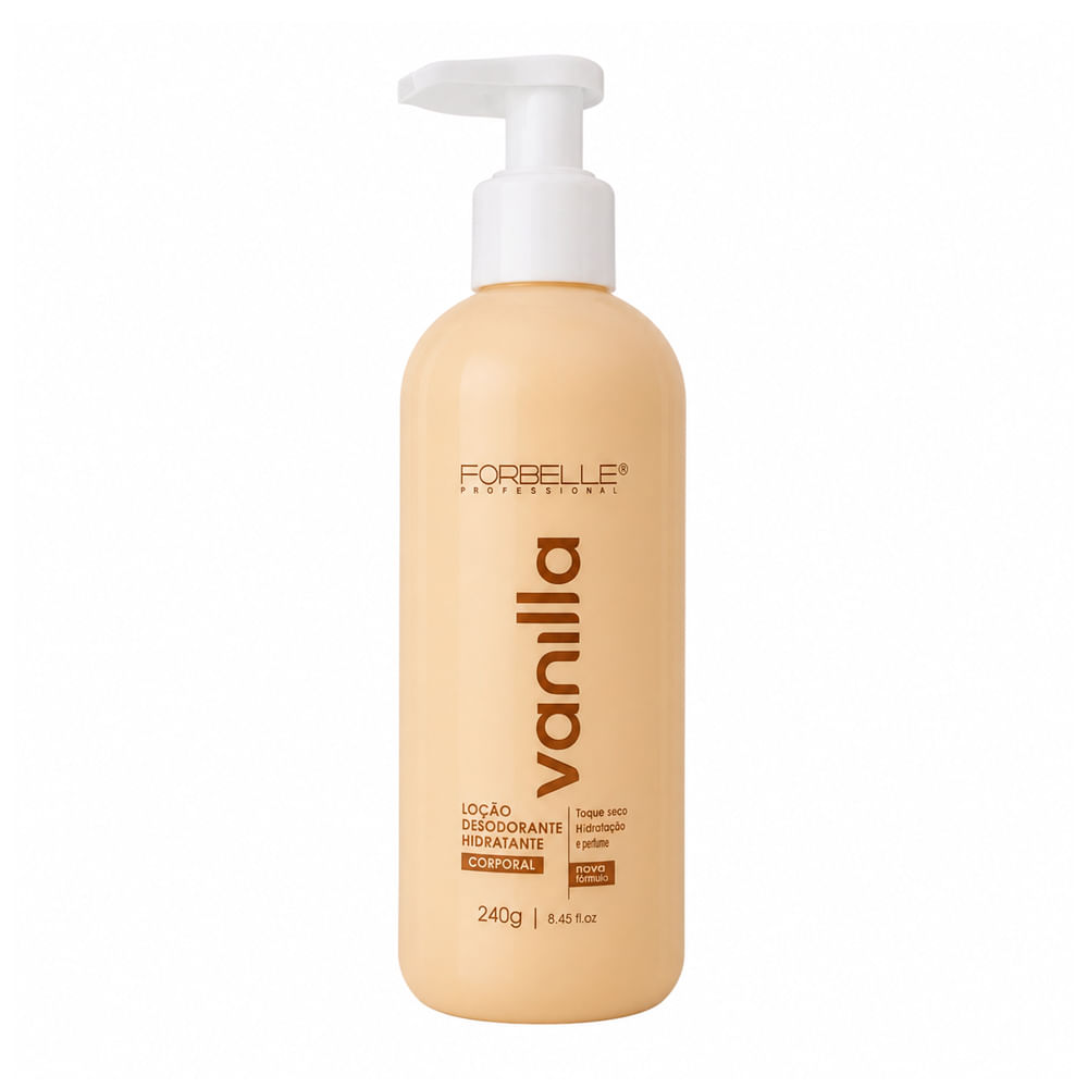 Loção Hidratante Corporal Vanilla Forbelle 240g