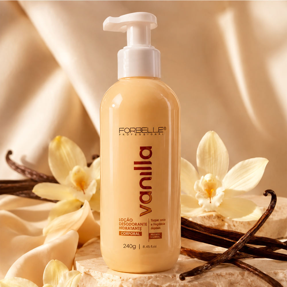 Loção Hidratante Corporal Vanilla Forbelle 240g
