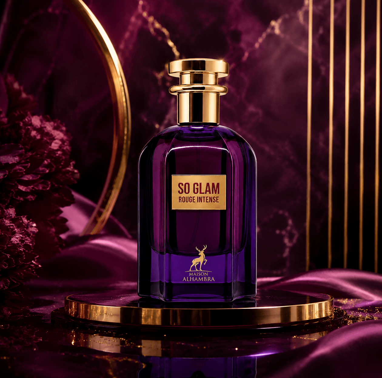 Perfume Árabe Feminino So Glam Rouge Intense Eau de Parfum Maison Alhambra 100ml