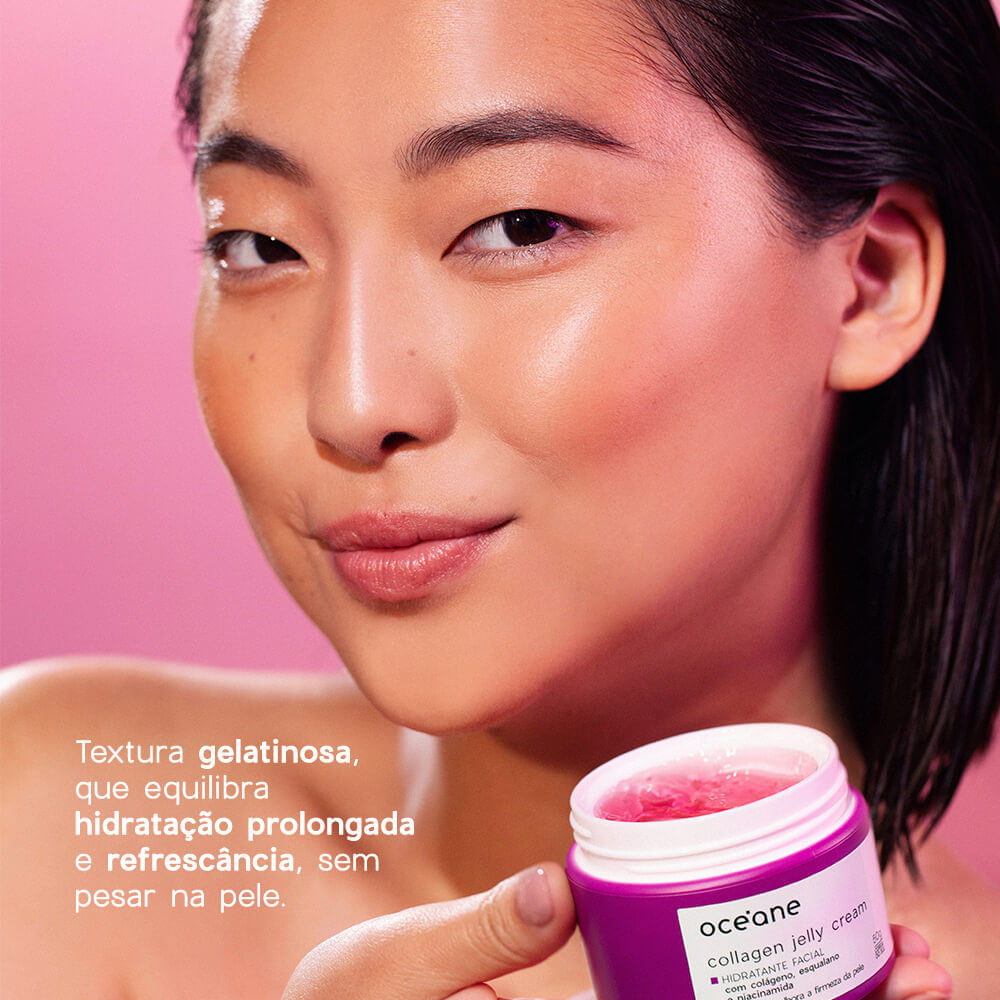 Gel Hidratante Facial Com Colágeno Collagen Jelly Cream 50g